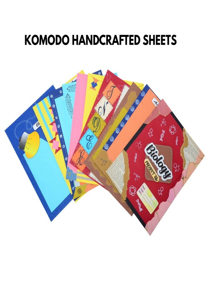 KOMODO CRAFT KOMODO Handcrafted Project Sheets/Biology/Ideal For School Project no 21 x 29 cm 180 gsm A4 paper - Image 2